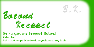 botond kreppel business card